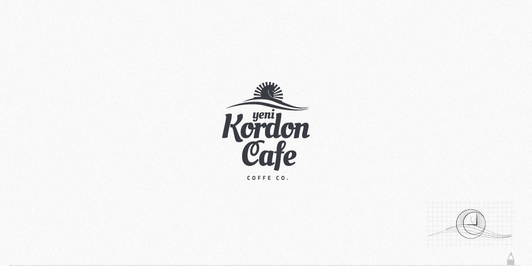 yeni kordon cafe, logo tasarım