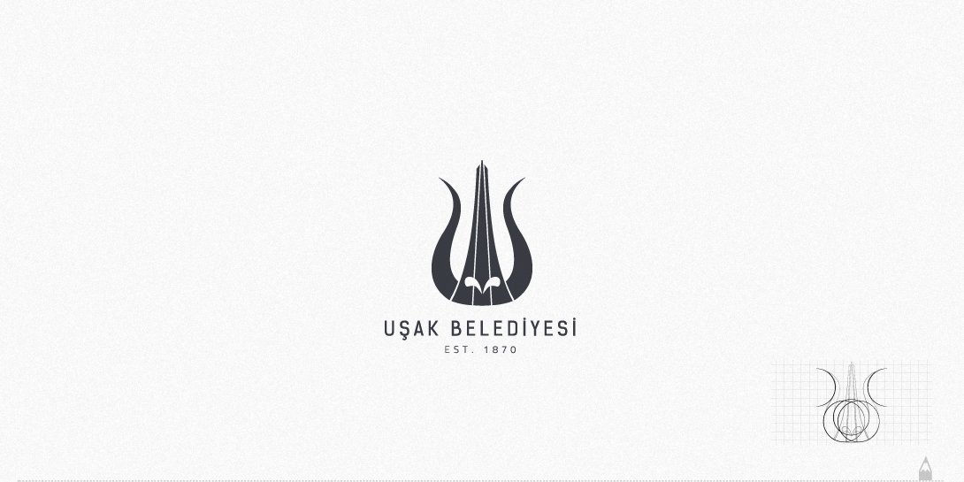 uşak belediyesi, logo tasarım